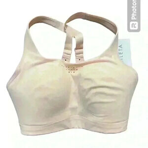 Athleta Phenomena workout bra sleek fabric patented pad support. 32DD.‎ NWT